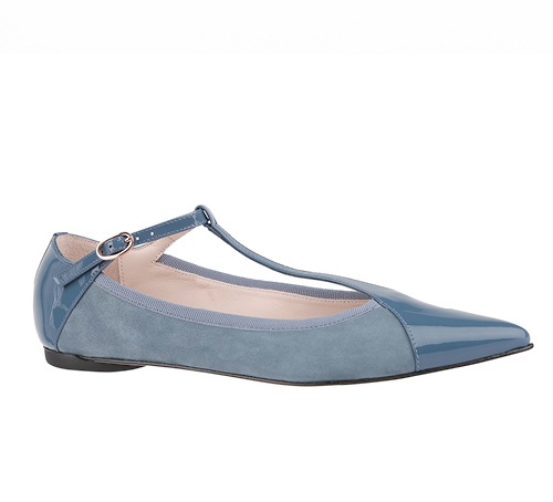 Suede and leather flats from Repetto